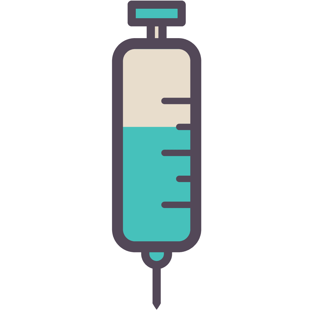 Transparent Syringe Vector Icon in Healthcare Design Illustration