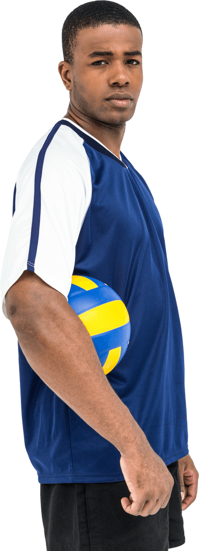 Transparent Volleyball Player Holding Blue Yellow Ball - Download Free Stock Images Pikwizard.com