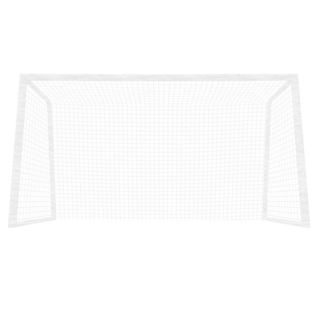 Digital Graphic of White Goal on Transparent Background