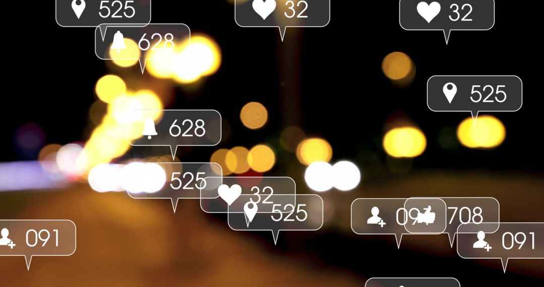 Abstract Social Media Data Connectivity in Cityscape