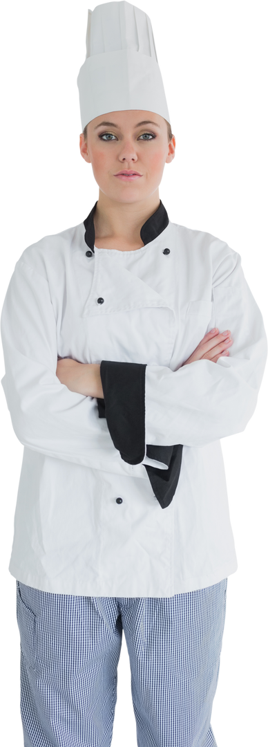 Confident Female Chef in Uniform with Transparent Background - Download Free Stock Images Pikwizard.com