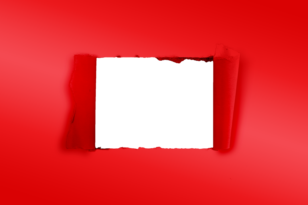 Ripped Red Paper with Transparent Background Copy Space - Download Free Stock Images Pikwizard.com