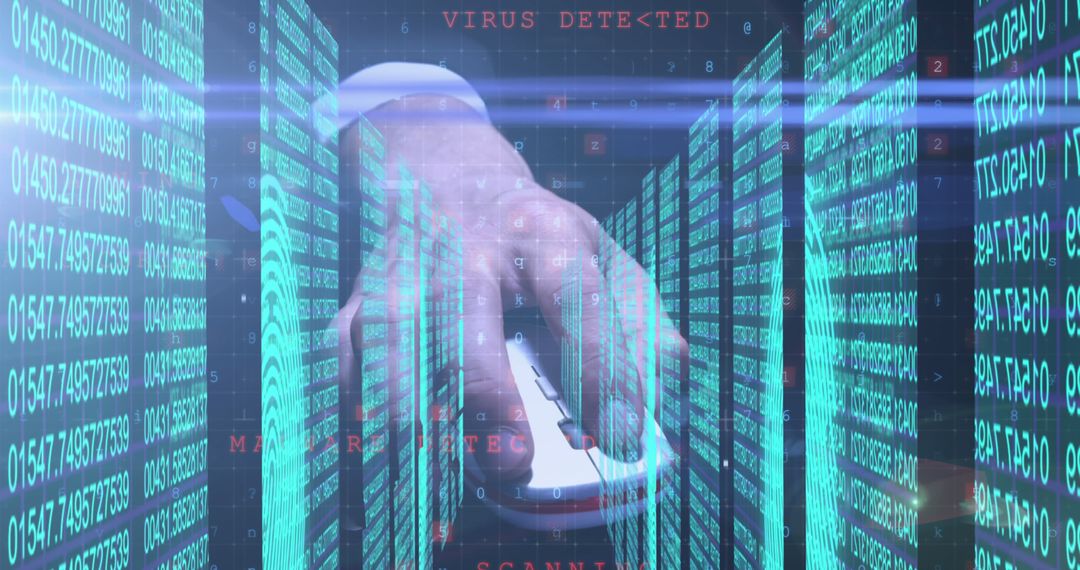 Cybersecurity Hands at Work in Data Environment