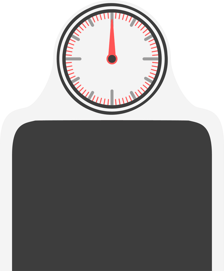 Vintage Analog Scale with Transparent Background Minimalist Design