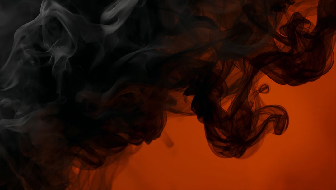 Swirling Dark Smoke on Gradient Studio Backdrop