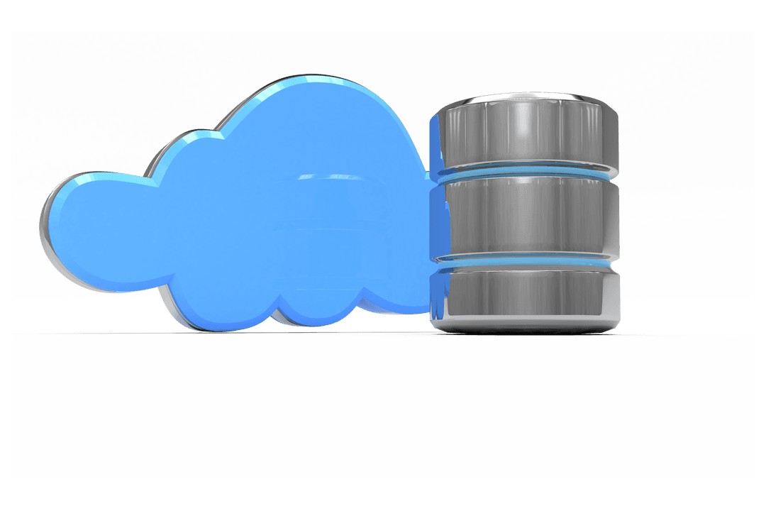 Transparent Database Server with Cloud Connection Illustrating Data Storage - Download Free Stock Images Pikwizard.com