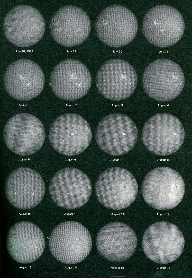 Daily Faces of the Sun: Skylab Observations from July 28 to August 16, 1973 - Free Images, Stock Photos and Pictures on Pikwizard.com