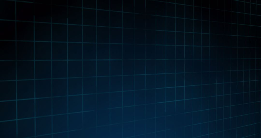 Futuristic Blue Digital Grid with Scanning Interface