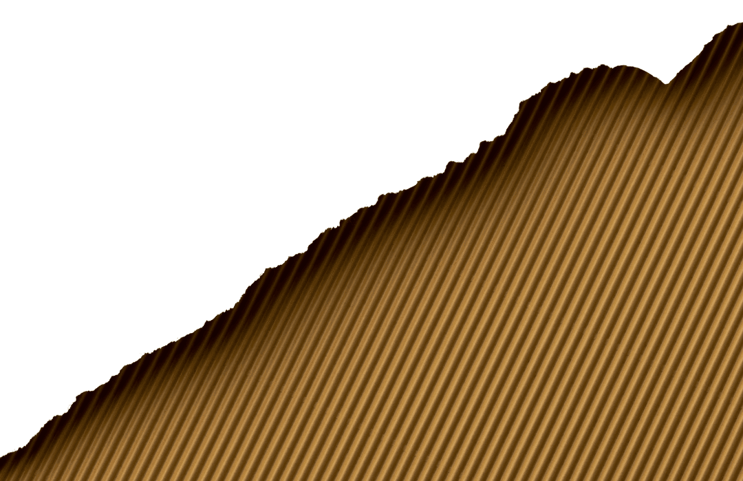 Brown Torn Paper Edge with Copy Space on Transparent Background