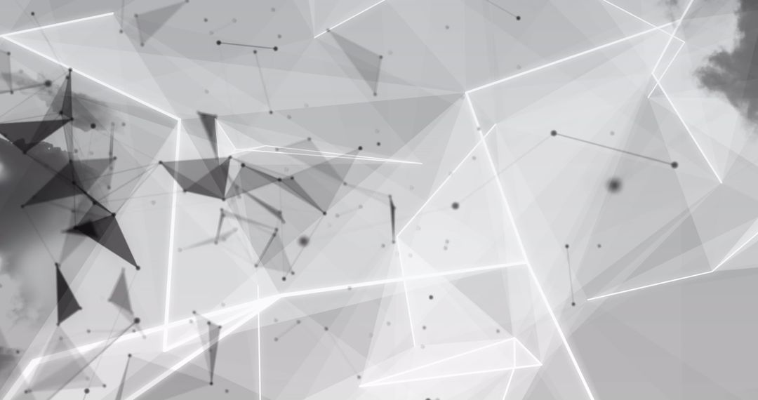 Futuristic Geometric Abstract Background with Dynamic Shapes