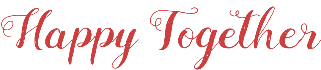 Happy Together Text on Transparent Background