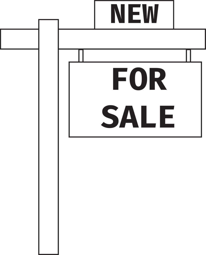 Transparent New For Sale Sign Illustration on Isolated Background - Download Free Stock Images Pikwizard.com