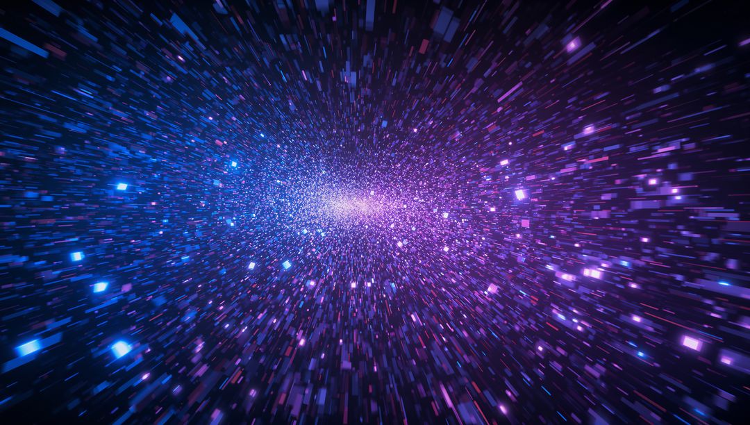 Dynamic Streaming Digital Tunnel in Futuristic Cyberspace