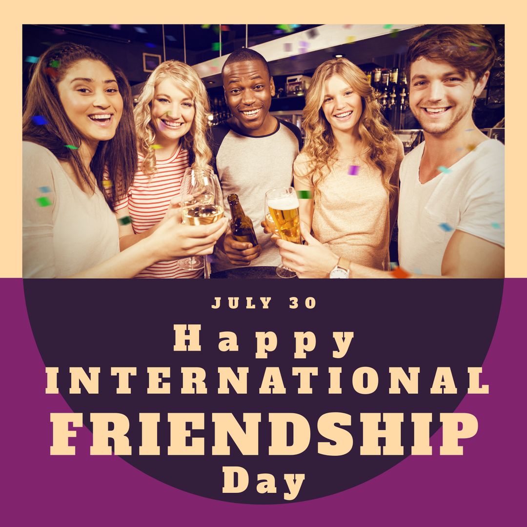 Diverse Group Celebrating International Friendship Day