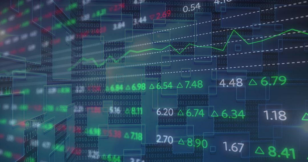 Digital Financial Stock Exchange Data and Green Ascending Graph