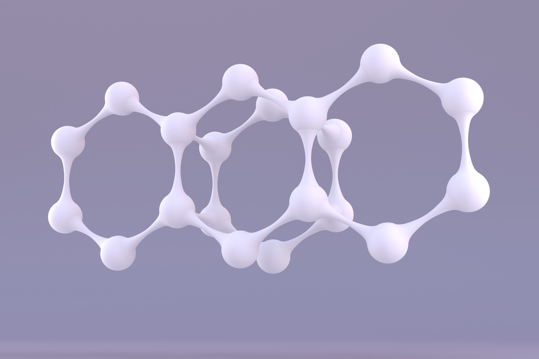 Transparent Abstract White Molecule Model with Purple Background - Download Free Stock Images Pikwizard.com