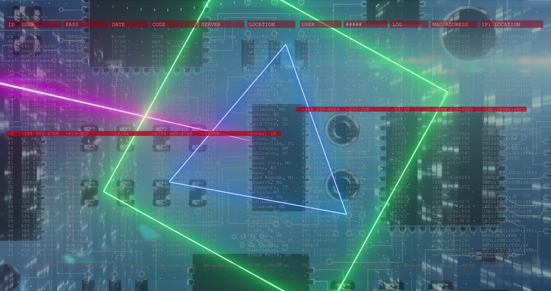 Abstract Digital Network and Technology Background