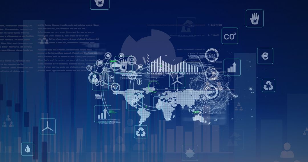 Global Business Connectivity Data and Analytics Visualization
