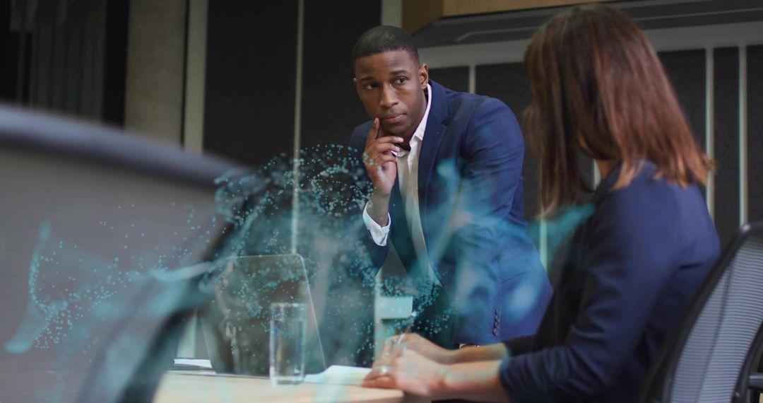 Business Colleagues Discussing Data Integration in Modern Office