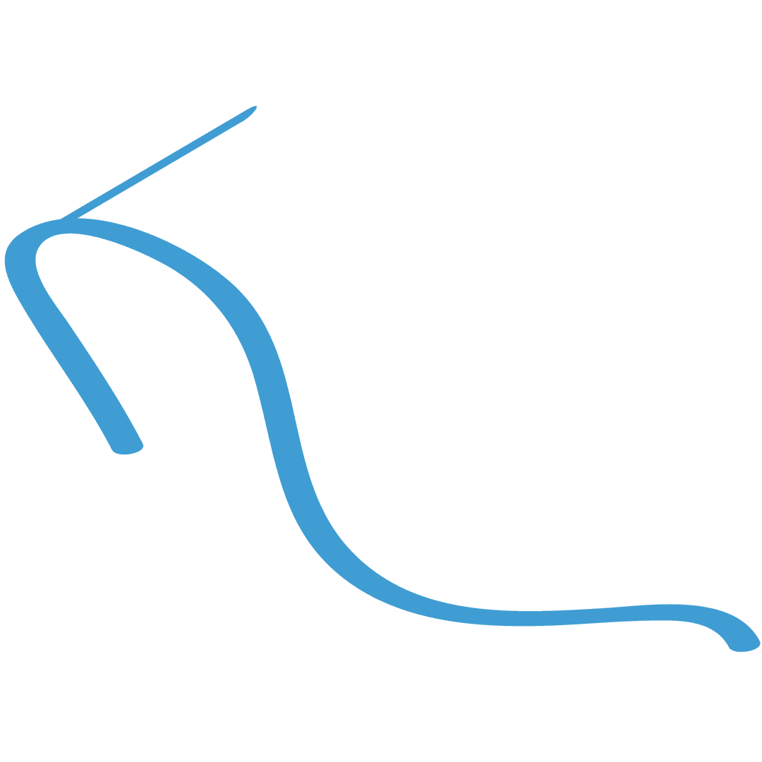 Blue Arrow with Space on Transparent Background Vector Illustration