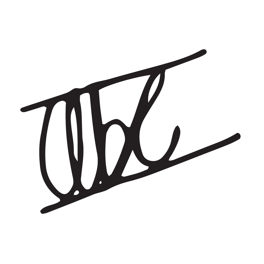 Abstract ABC Illustration on Transparent Background