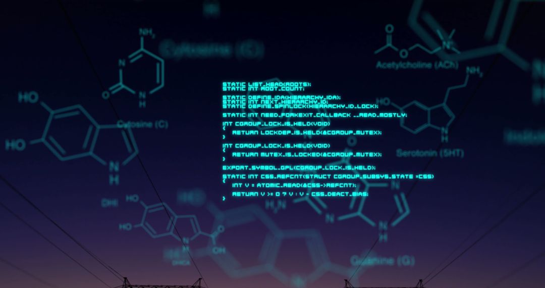 Digital Fusion of Computer Code and Chemical Structures at Sunset
