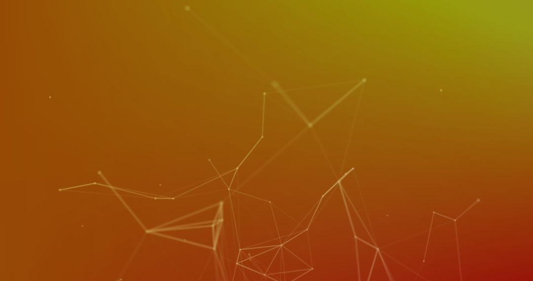 Abstract Network Connections on Vivid Gradient Background