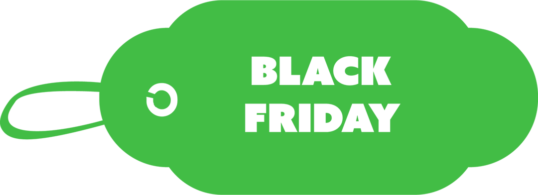 Transparent Green Sales Tag with Black Friday Text - Download Free Stock Images Pikwizard.com