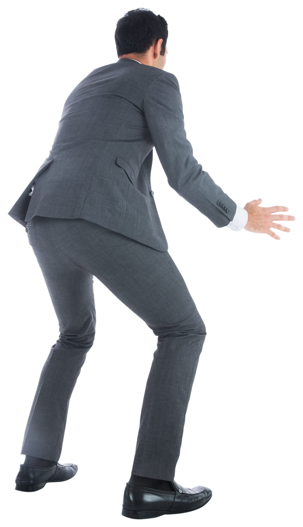 Transparent Man in Suit Posing on White Background - Download Free Stock Images Pikwizard.com