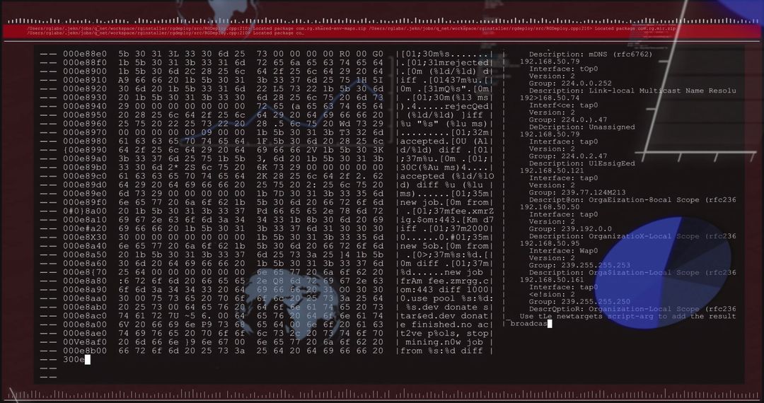 Cybersecurity Hexdump Analysis on Network Interface