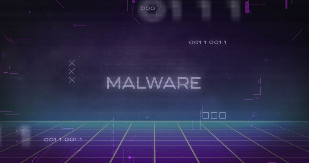 Digital Cybersecurity Threat Concept Featuring Malware