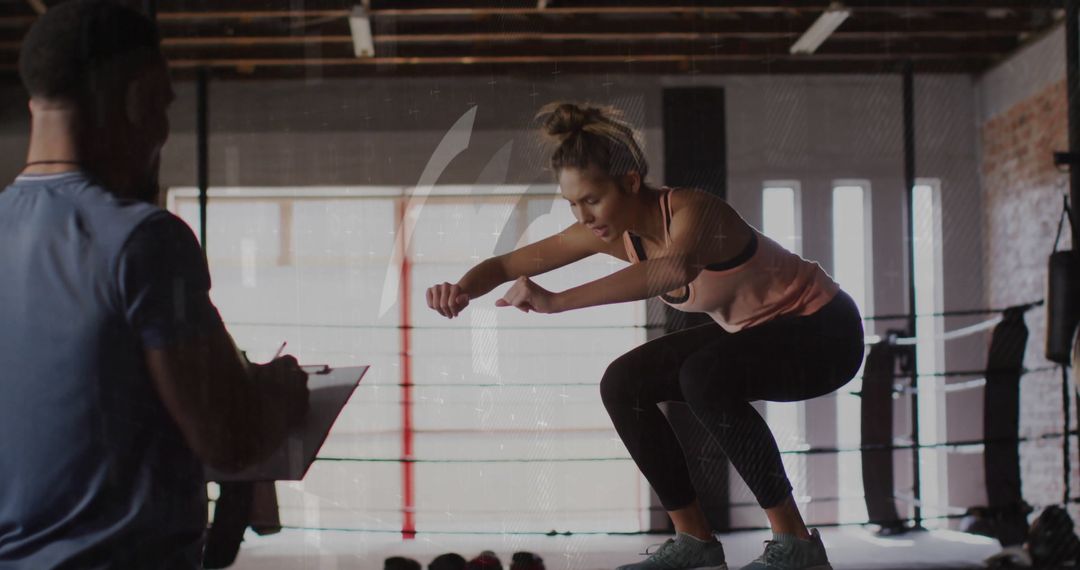 Dynamic Fitness Training with Squat Jumps in Boxing Gym