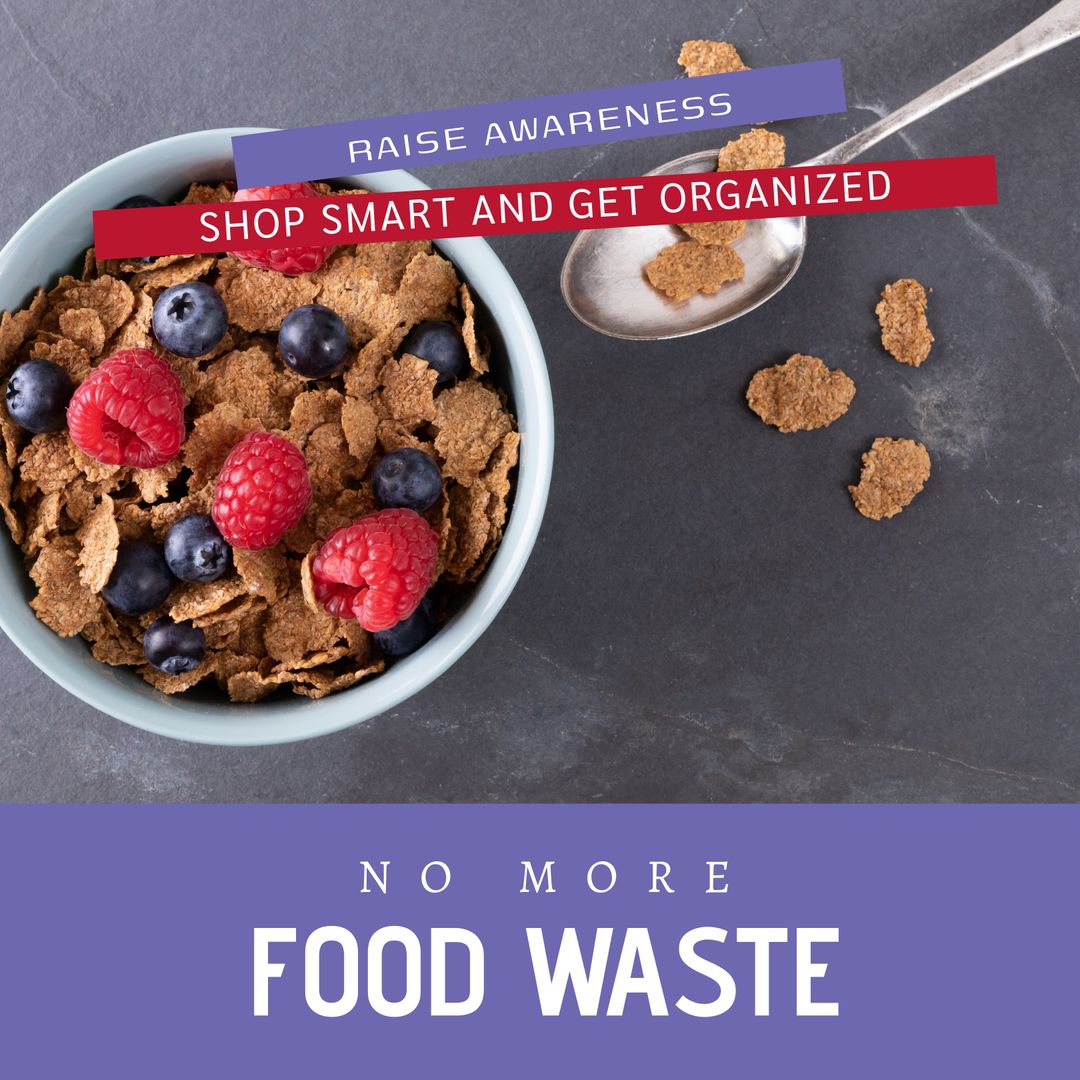 No More Food Waste Awareness Campaign Poster