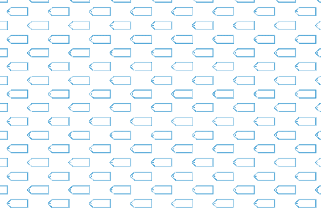 Blue Digital Labels on Transparent Background Repeat Design Two-Tone