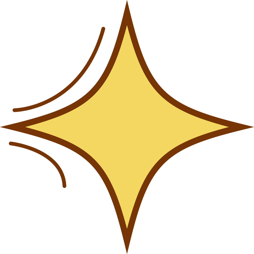 Glowing Flat Design Sparkle Emblem on Transparent Background