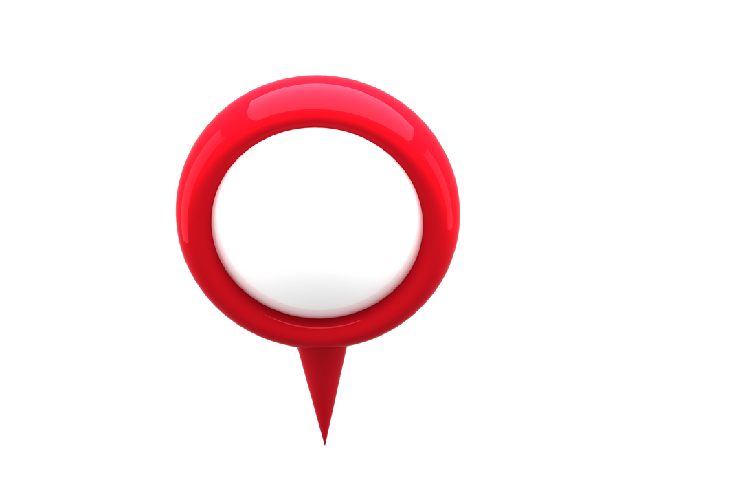 Red Location Pin Pointing Transparent Background Design - Download Free Stock Images Pikwizard.com