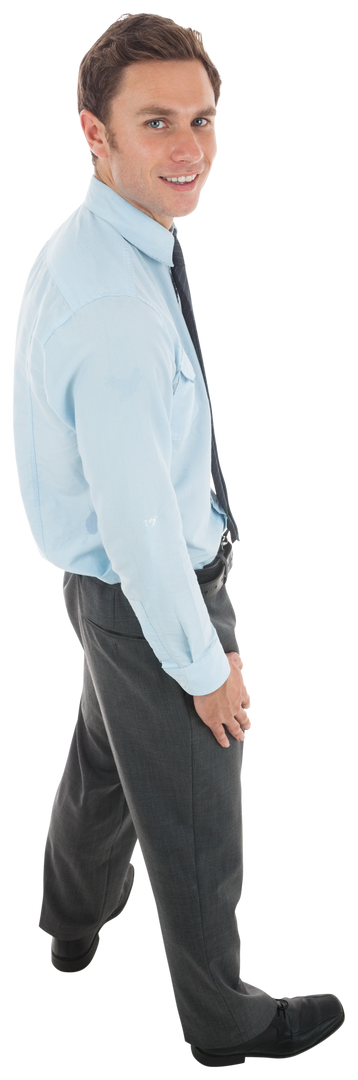 Confident Transparent Businessman Smiling Hand in Pocket - Download Free Stock Images Pikwizard.com