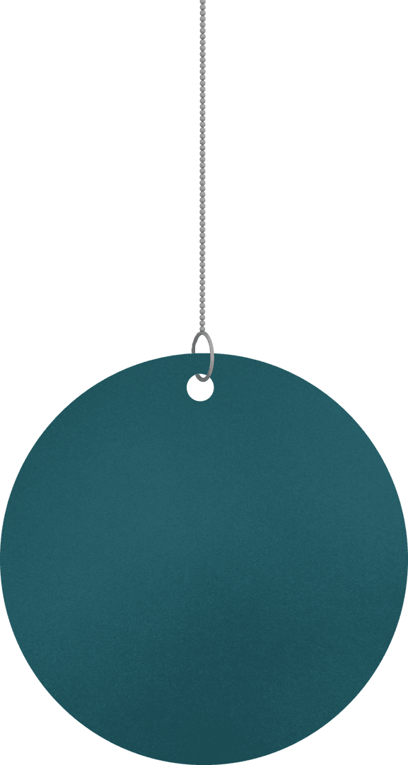 Hanging Round Tag for Gifts Transparent Background