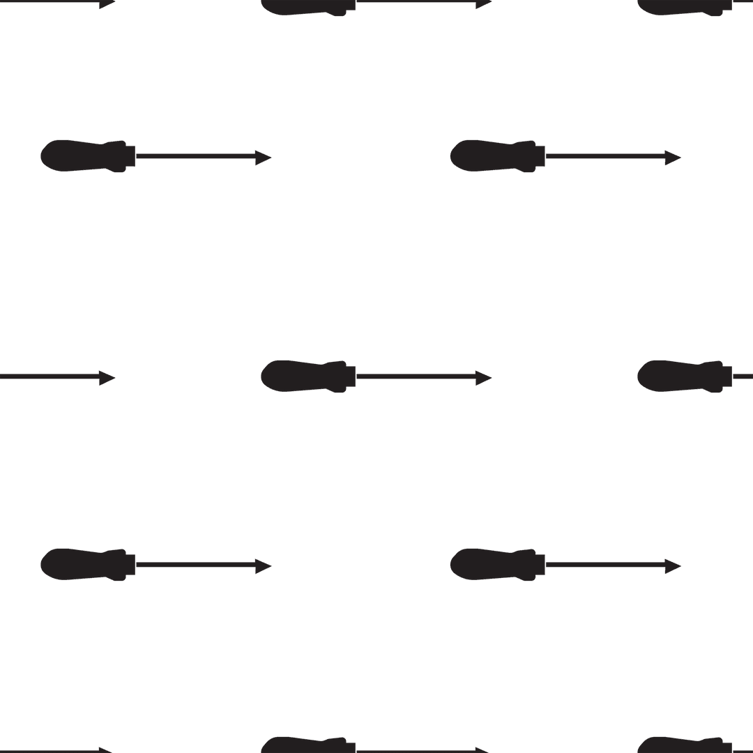 Seamless Tools Pattern Screwdrivers on Transparent Background
