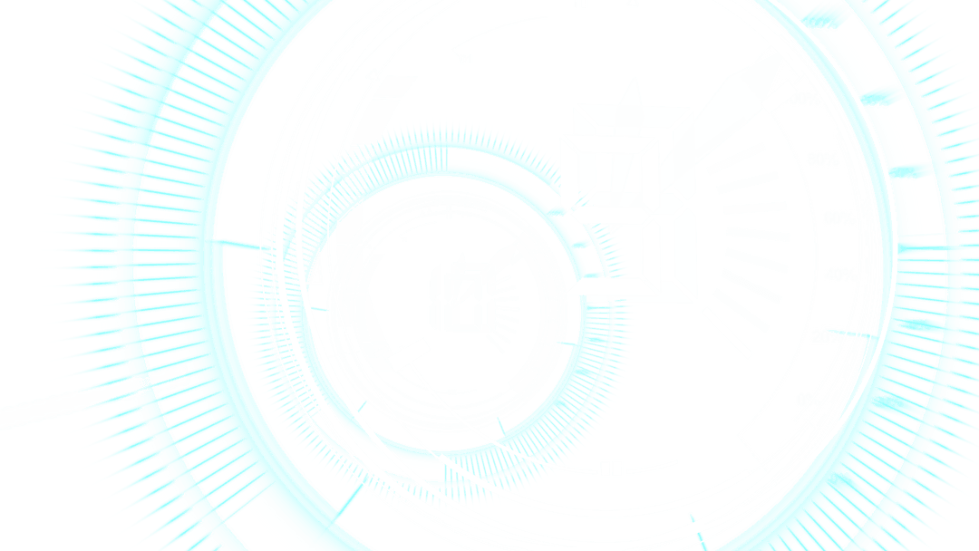 Futuristic Digital Interface on Transparent Background Isolated