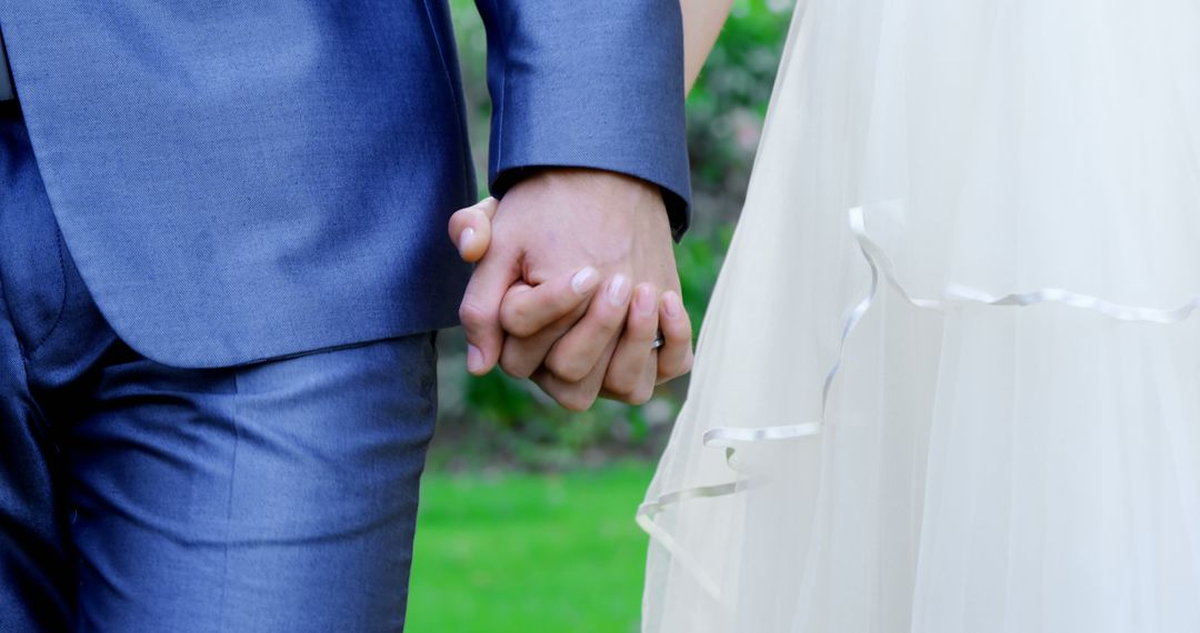Close-up of Bride and groom holding hands at wedding  4K 4k - Free Images, Stock Photos and Pictures on Pikwizard.com