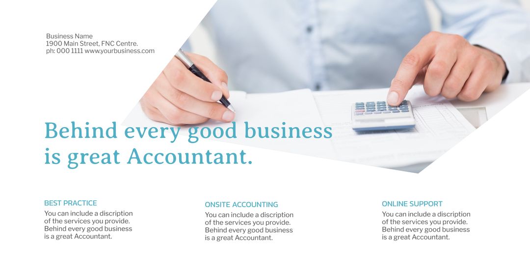 Professional Accounting Services Advertising Layout
