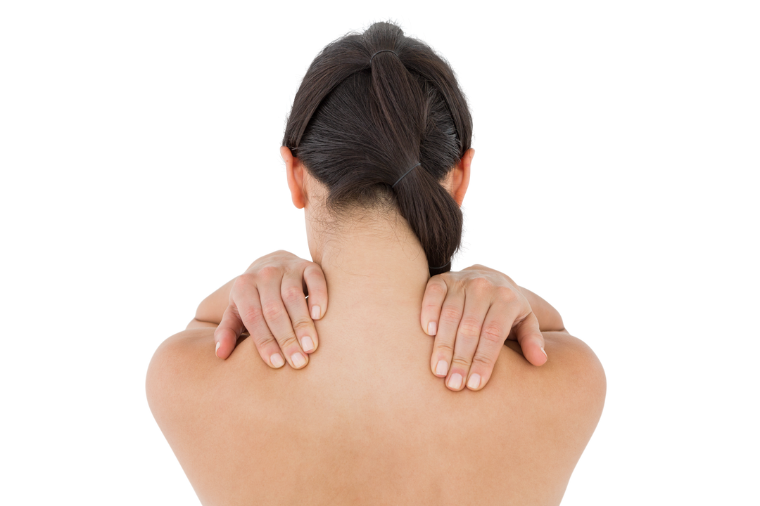 Transparent Image of Woman Touching Sore Shoulders - Download Free Stock Images Pikwizard.com