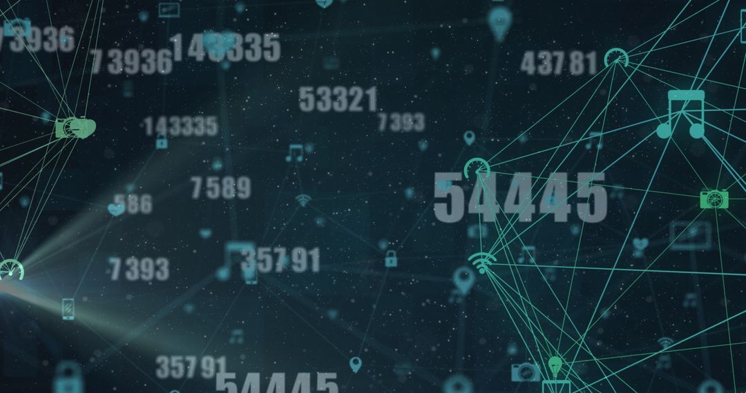 Global Digital Network Data Connections Concept