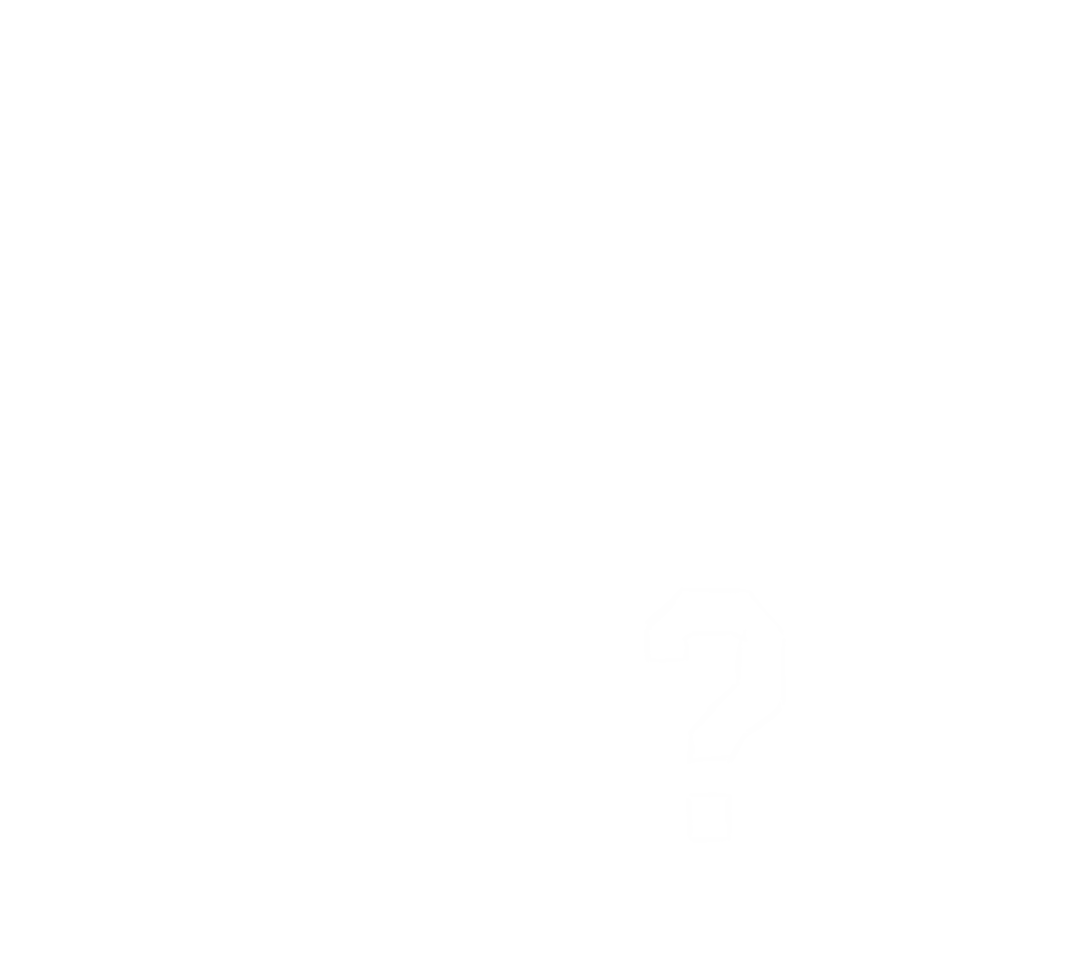 White Question Mark on Transparent Background PNG