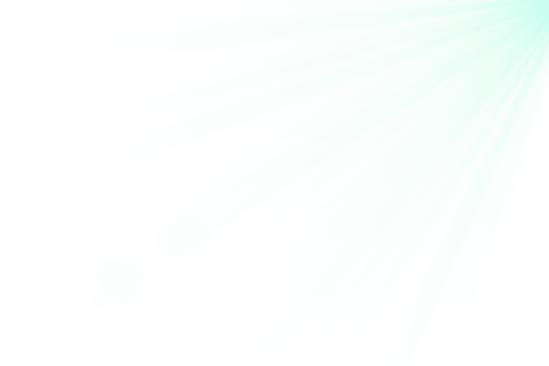 Green Light Trails on Transparent Background Illustration