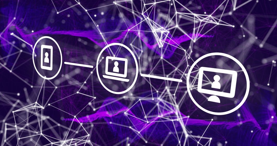 Futuristic Digital Data Processing Network Concept