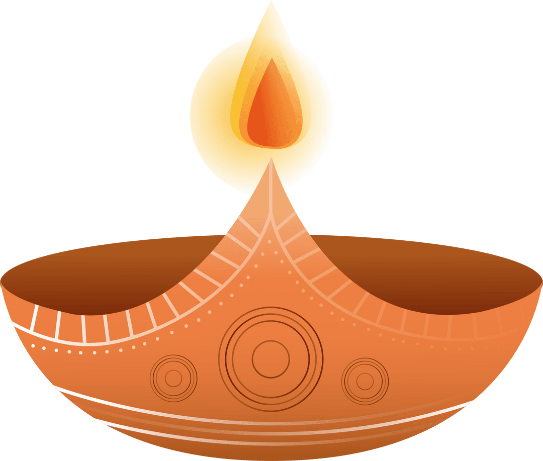 Transparent Decorative Oil Lamp with Geometric Patterns