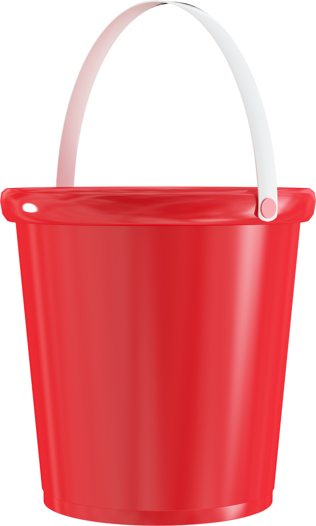 Red Bucket Isolated Realistic Transparent Background - Download Free Stock Images Pikwizard.com