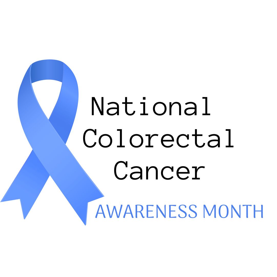 Blue Awareness Ribbon Signifying Colorectal Cancer Support
